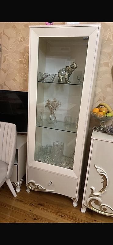 pismini: Ağ rəngli vitrin şkaflar Heç bir problemi yoxdur köç ile bağlı — 1