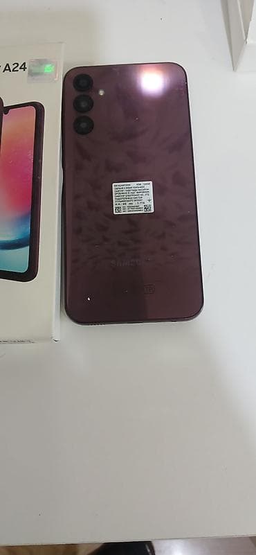 galaxy note 20: Samsung Galaxy A24 4G, 128 GB, rəng - Bənövşəyi, İki sim kartlı — 5