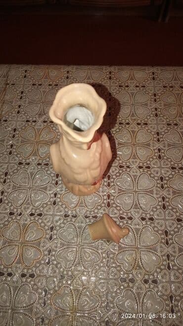 işlənmiş ıran peci: Fiqur, Keramika, rəng - Bej — 3