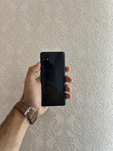 samsung tab e: Samsung Galaxy A51, 128 GB, rəng - Göy, Barmaq izi, Düyməli, Face ID — 6