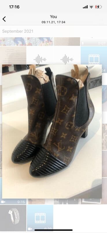 brend qadin ayaqqabilari: Ölçü: 38, rəng - Qəhvəyi, Yeni — 1