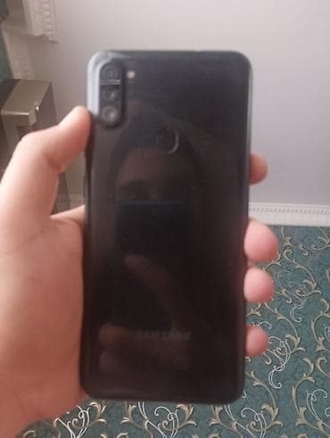 Samsung Galaxy A11, 32 GB, rəng - Qara, Düyməli, Barmaq izi, Face ID