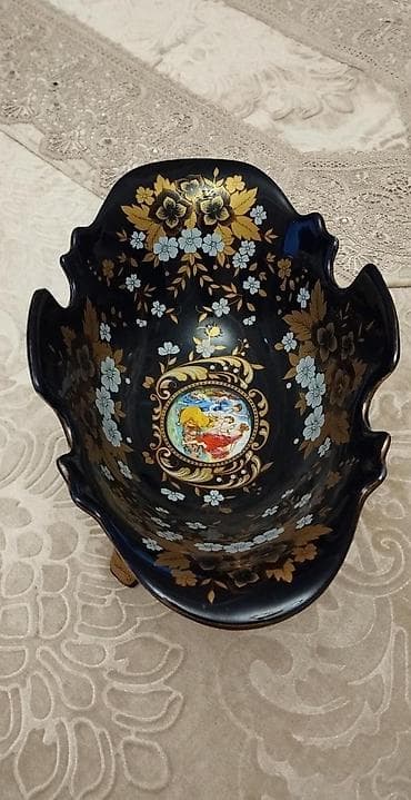 Tort və şiriniyyat qabı, rəng - Göy, Kobalt, Çexiya — 2