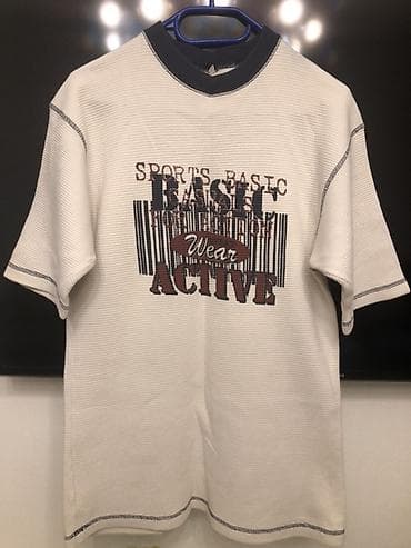 bas: Kişi T-shirt - Model: “Sports Basic / Active Wear” yazılı qısaqol — 1