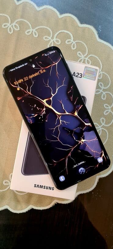 type c adapter: Samsung Galaxy A23, 128 GB, rəng - Qara, Zəmanət, Sensor, Barmaq izi — 10