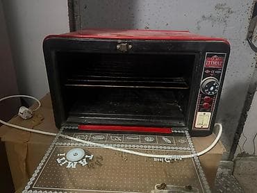 ev əşya: Duxovka Itimat, Elektrik, rəng - Qırmızı, Ayrıca dayanan, İşlənmiş — 2