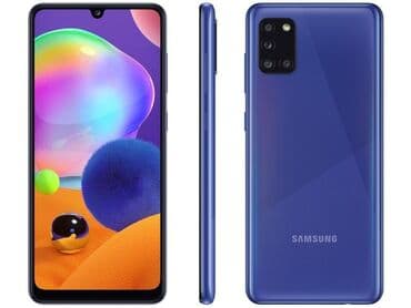 narda 1 saatliq limitsiz internet paketi: Samsung Galaxy A31, 128 GB, rəng - Mavi — 4