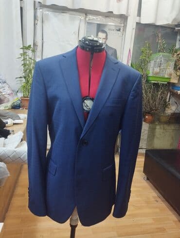 göy rəngli kişi cemperləri: Kostyum, Demisezon, L, rəng - Mavi — 1