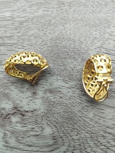 qizil satilir: Sırğa, Sarı qızıl, 750 Əyar, 12 g — 8