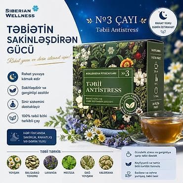 su samuru: Siberian Wellness – №3 Çayı “Təbii Antistress” Məhsul: Bitki mənşəli — 1