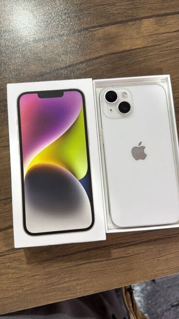 Apple iPhone: IPhone 14, 128 GB, Ağ, Face ID — 1