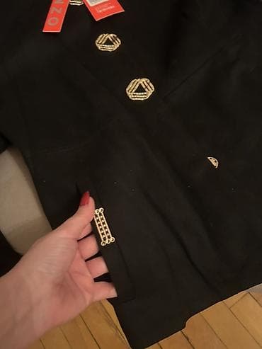 Пиджаки: Qadın şıq pencək – KENZO Paris - Rəng: qara - Model: düz kəsim, qısa — 4