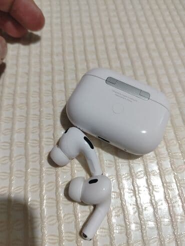 airpods pro satilir: Simsiz (Bluetooth) Qulaqcıqlar, Apple, rəng - Ağ — 1