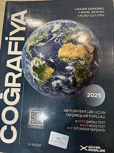 Məhsul: “Coğrafiya – Abituriyentlər üçün tapşırıqlar toplusu” (2025) — 1