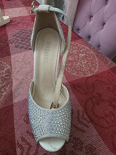 Qadın geyimləri: CASADEI brendi qadın platforma tufi. - Model: açıq burunlu, nazik — 3