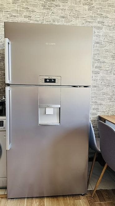 2 qapılı Bosch Soyuducu Satılır, rəng - Gümüşü, Təkərli