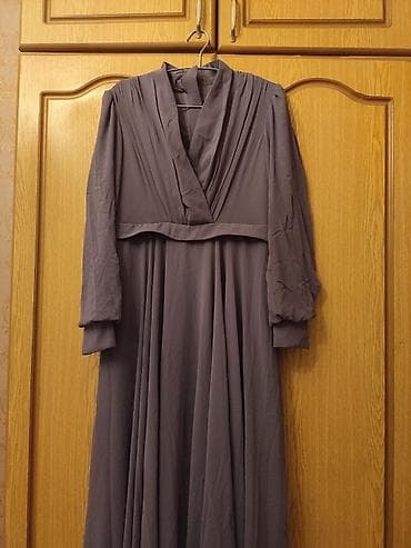 Uzun don – bənövşəyi/boz tonlarda - Model: Uzun, axıcı kəsim, yüksək — 1