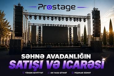 Səhnə avadanlığın satışı və icarəsi — konsertlər, toy mərasimləri