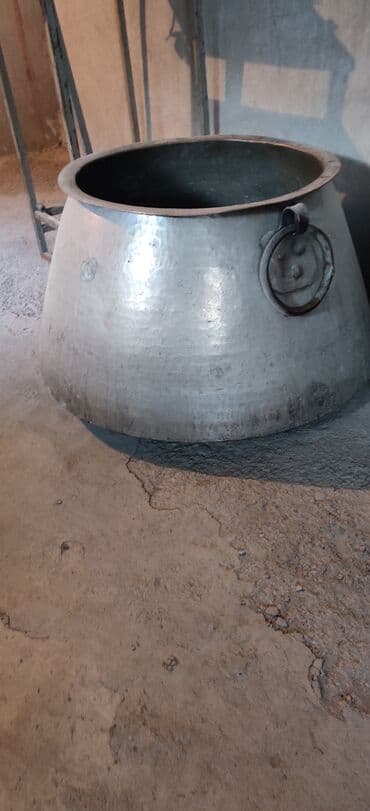 qazan qab: Aş qazanı, rəng - Gümüşü, Mis — 1