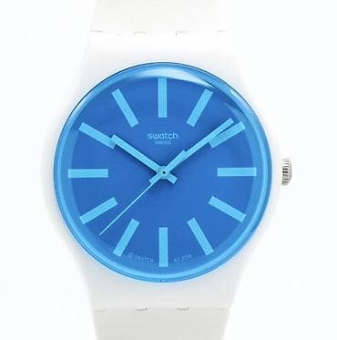 sensor saatlar: İşlənmiş, Qol saatı, Swatch, rəng - Ağ — 1