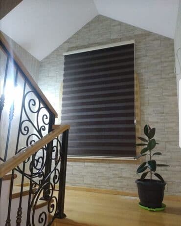 Ev üçün digər mallar: Zebra günəşlik pərdə - İkiqat zolaqlı (şəffaf və sıx toxuma) — 9