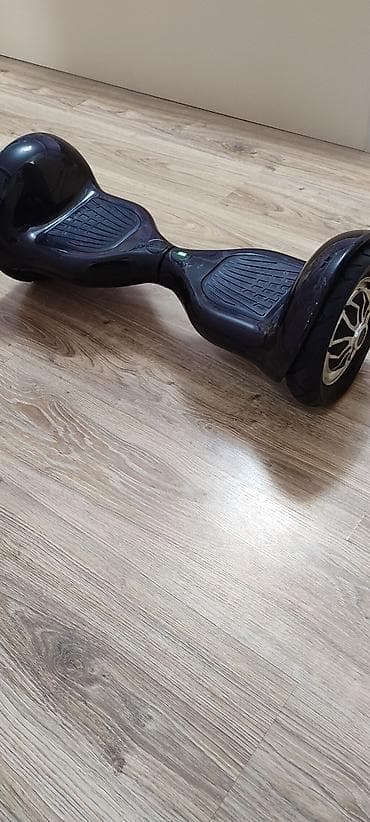 Elektrik nəqliyyatı: Özünü tarazlayan elektrikli hoverboard/skuter - Rəng: qara, parlaq — 2