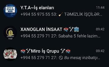 ozel bagca vakansiya: Xidmət: İş elanları qruplarına qoşulma və gündəlik elan paylaşımı — 2