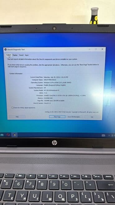 250 gb hard disk: HP 15.6 ", Intel Core i5, 256 GB — 5