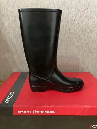 детские зимние резиновые сапоги: Размер: 37, цвет - Черный, Новый — 1