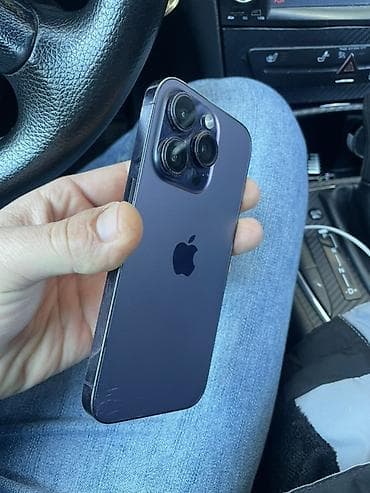 iphone dubai version: IPhone 14 Pro, 128 GB, Deep Purple, Simsiz şarj — 2