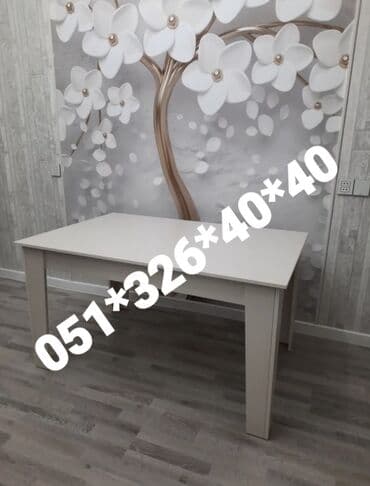 Masa və oturacaq dəstləri: Qonaq otağı üçün, Yeni, Açılan, Dördbucaq masa, 1 stul — 10