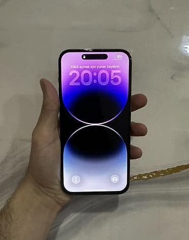 apple x max: IPhone 14 Pro Max, 128 GB, Deep Purple, Simsiz şarj, Face ID — 1