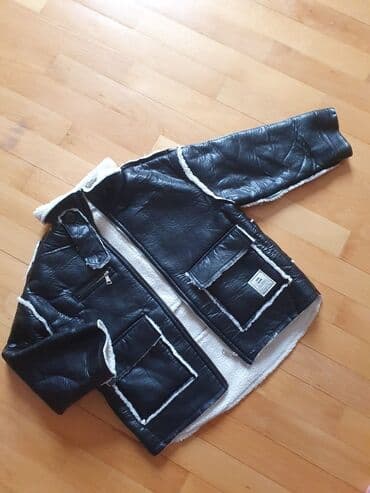 Uşaq üçün süni dəridən hazırlanmış qış plaşı/plyaş. Xüsusiyyətlər: -