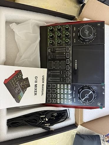 G10 Mixer – çoxfunksiyalı DJ və yayım üçün səs mikseri Xüsusiyyətlər