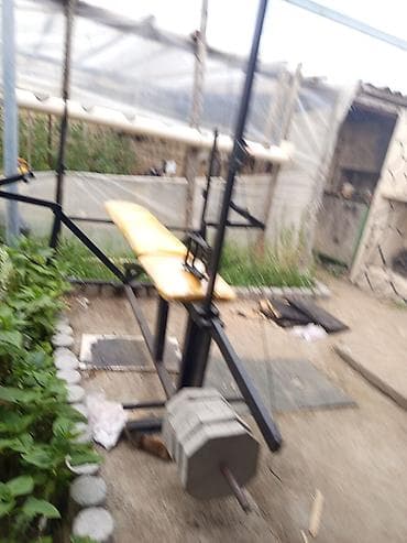 dəmir pullar: Çoxfunksiyalı trenajor dəsti - Möhkəm metal karkaslı, uzun skamyası — 4