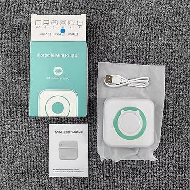 printer skayner: Portativ Mini Termal Printer – BT instant printing - Cib ölçülü — 3