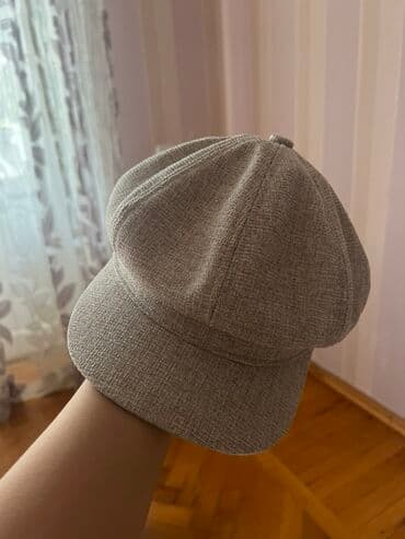 kişilər üçün qış papaqları: Qrey rəngli newsboy/kepka şapka - Klassik 8 panelli newsboy dizaynı — 1