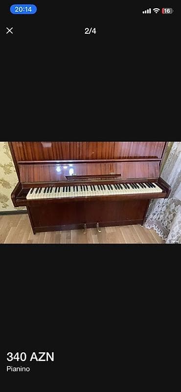 Sintezatorlar: SCHOLZE akustik pianino - Tip: Upright (divar tipi) pianino - — 1