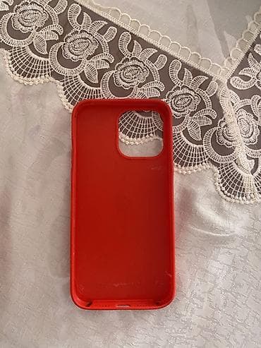 korpuslar: Məhsul: Apple iPhone üçün silikon qoruyucu qab - Rəng: qırmızı - — 2