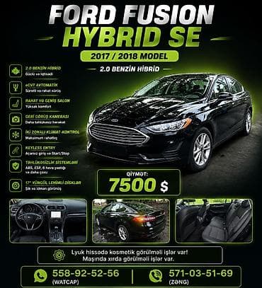 lincoln mkz: Ford Fusion: 2 l | 2018 il 244000 km Sedan — 1