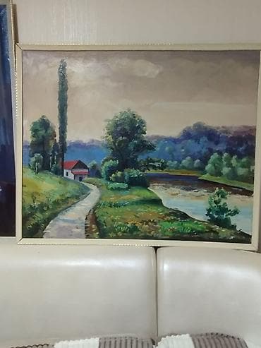 Vazalar: Yağlı boya tablo dəsti seklin denesi 400 azndir - Janr: peyzaj və — 1