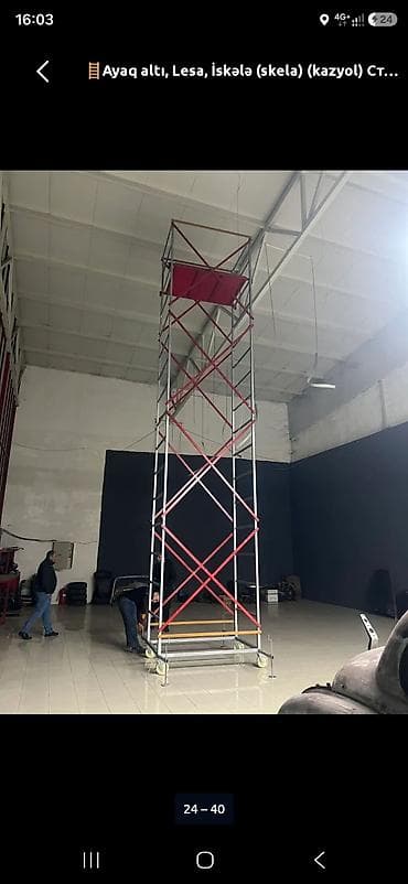 Alüminium hərəkətli işqaşı – modul tipli tikinti iskalası - Material lalafo.az -da Alüminium hərəkətli işqaşı – modul tipli tikinti iskalası - Material
