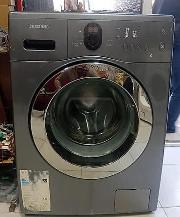 nomre satisi ve sifarisi: Samsung paltaryuyan maşın - Rəng: boz/metalik - Rəqəmsal göstərici — 1