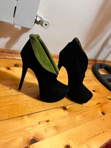 экспресс кондиционер для волос: Tuflilər, Ölçü: 38, rəng - Qara, İşlənmiş — 2