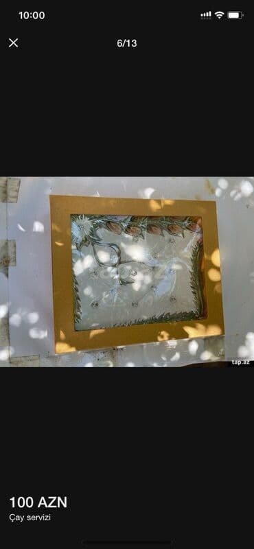 samsunq servis: Çay dəsti, rəng - Ağ, Şüşə — 2