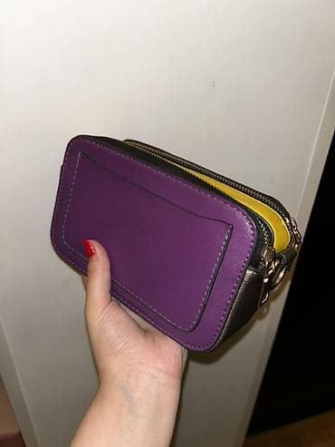 marc jacobs: Çiyin çantası – mini “camera bag” formatı - Rəng: bənövşəyi ön hissə — 5