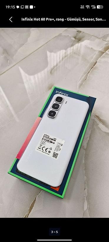 redmi 4 ram 128gb: Infinix Hot 60 Pro+, 256 GB, rəng - Gümüşü, Sensor — 3