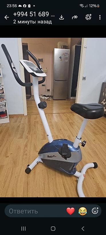 ninebot e2 pro: BodyFit stasionar velotrenajor - Kompakt, ev üçün uyğun kardio aparat — 3
