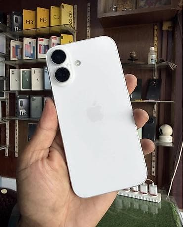 telefon iphone 16: IPhone 16, 128 GB, Ağ, Zəmanət, Simsiz şarj, Face ID — 2