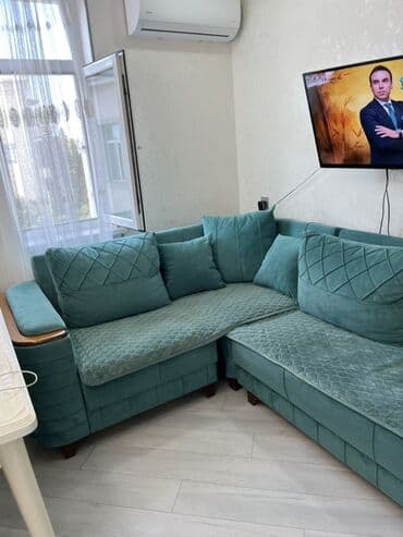 taxta abşivka: Künc divan, İşlənmiş, Açılan, Bazalı, Vеlur parça — 2